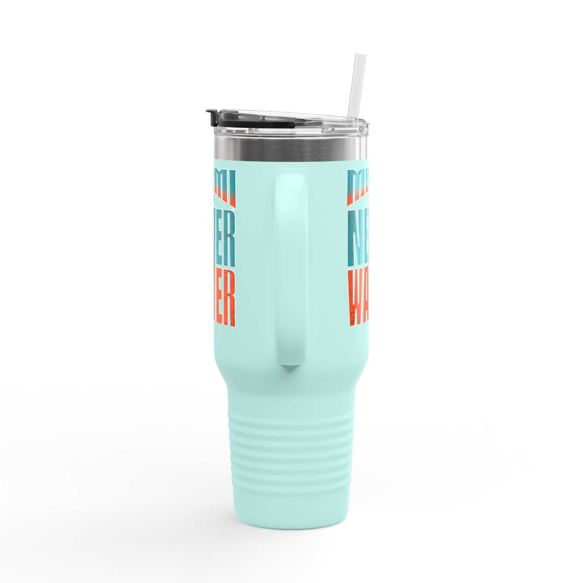 Miami Fans Never Waver Insulated Travel Mug, 40oz - Never Waver