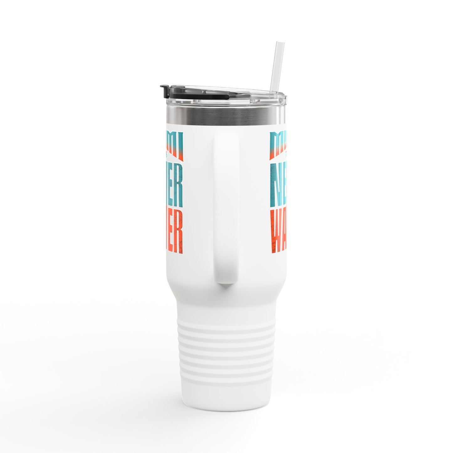 Miami Fans Never Waver Insulated Travel Mug, 40oz - Never Waver