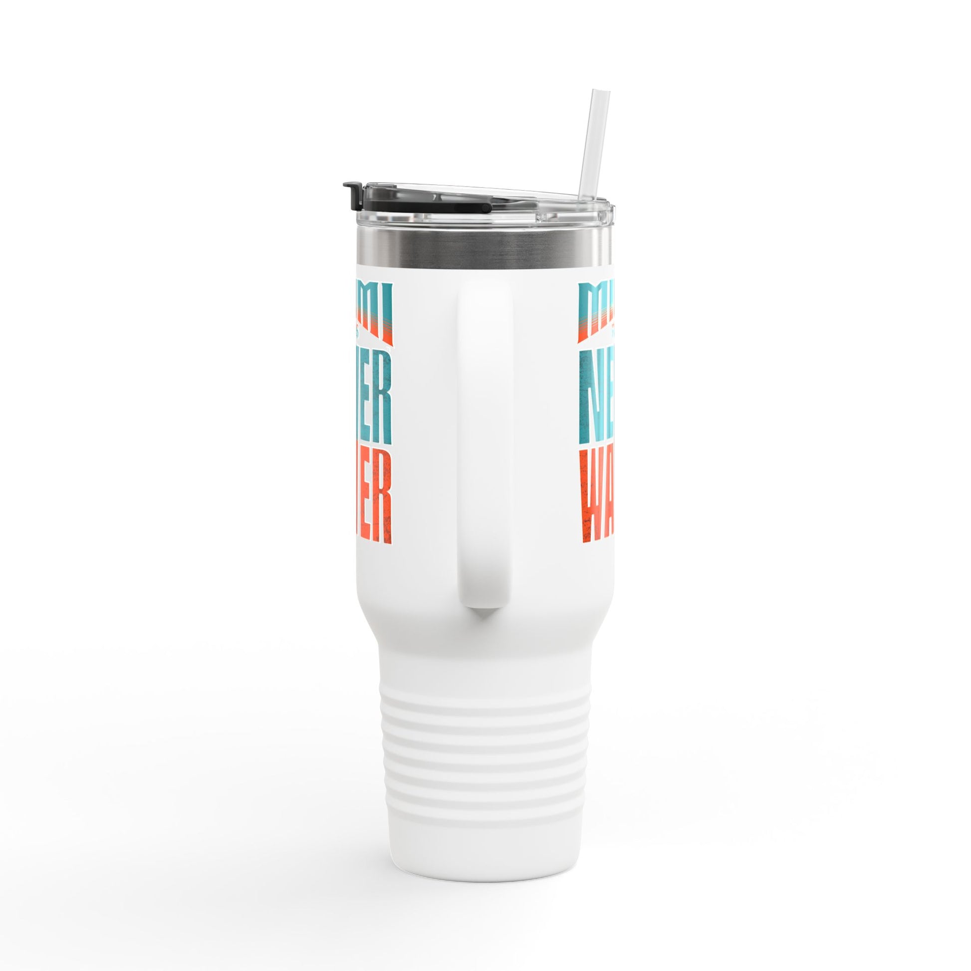 Miami Fans Never Waver Insulated Travel Mug, 40oz - Never Waver