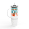 Miami Fans Never Waver W-Leopard Football Insulated Travel Mug, 40oz - Never Waver