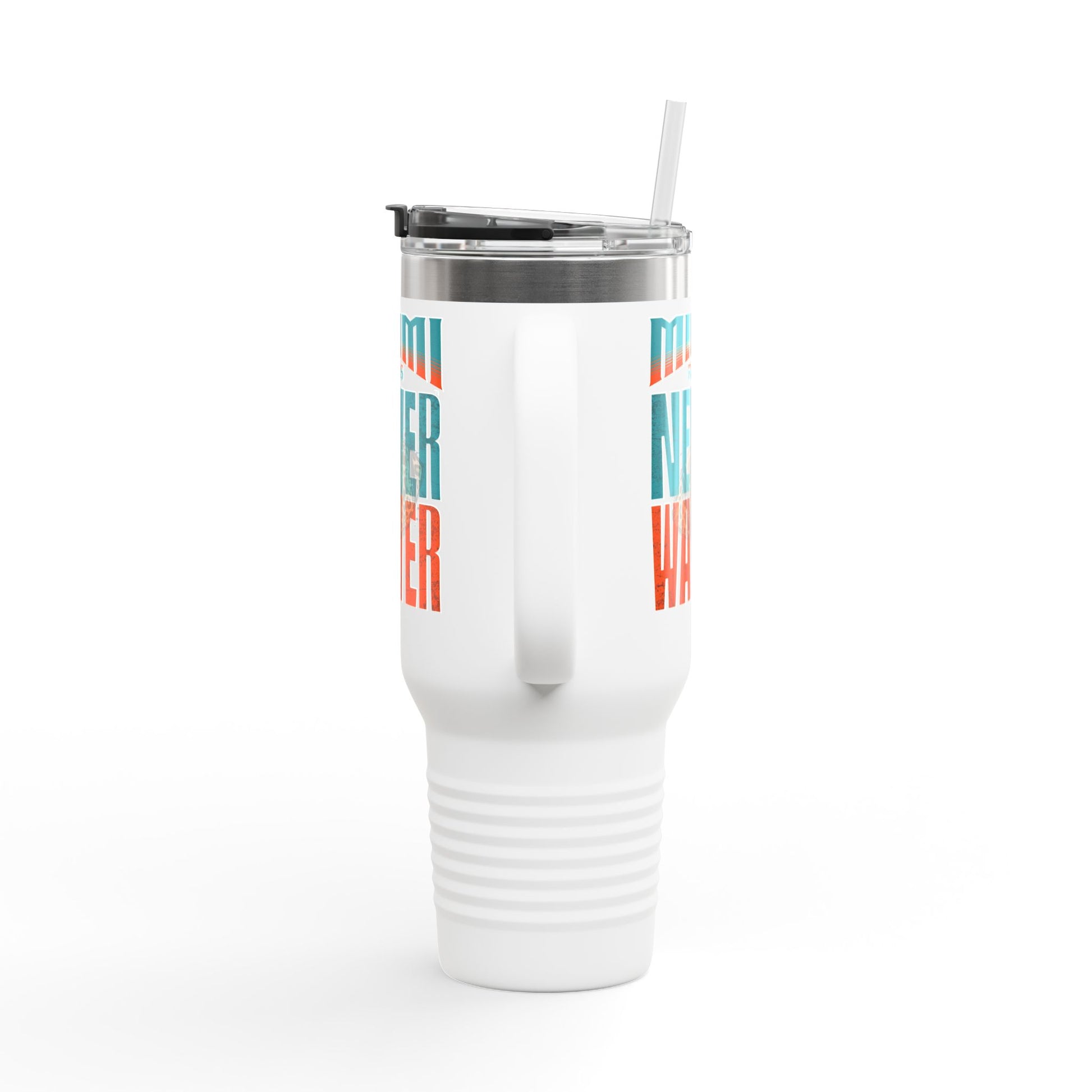 Miami Fans Never Waver W-Leopard Football Insulated Travel Mug, 40oz - Never Waver