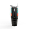 Miami Fans Never Waver W-Leopard Football Insulated Travel Mug, 40oz - Never Waver