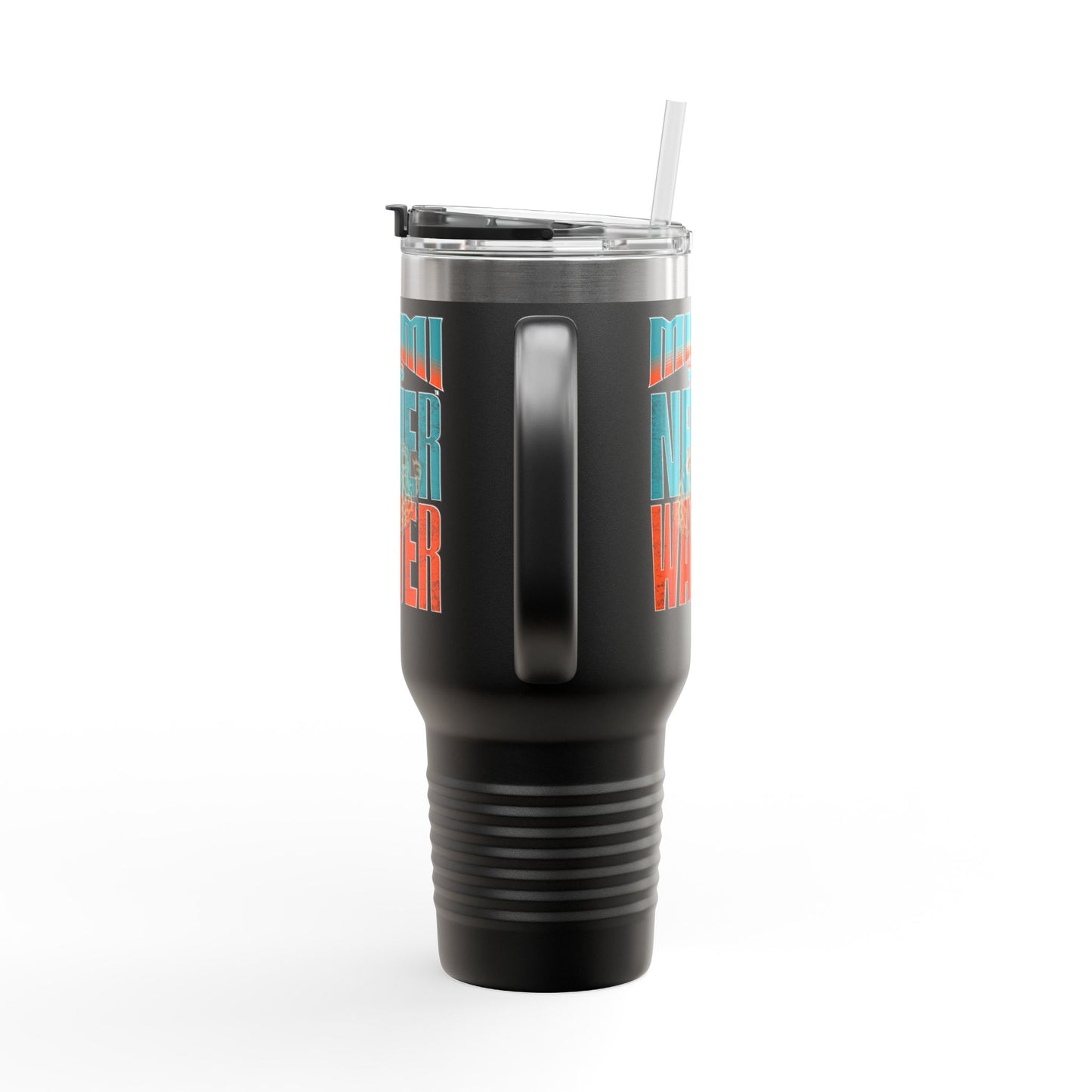 Miami Fans Never Waver W-Leopard Football Insulated Travel Mug, 40oz - Never Waver