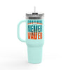 Miami Fans Never Waver W-Leopard Football Insulated Travel Mug, 40oz - Never Waver