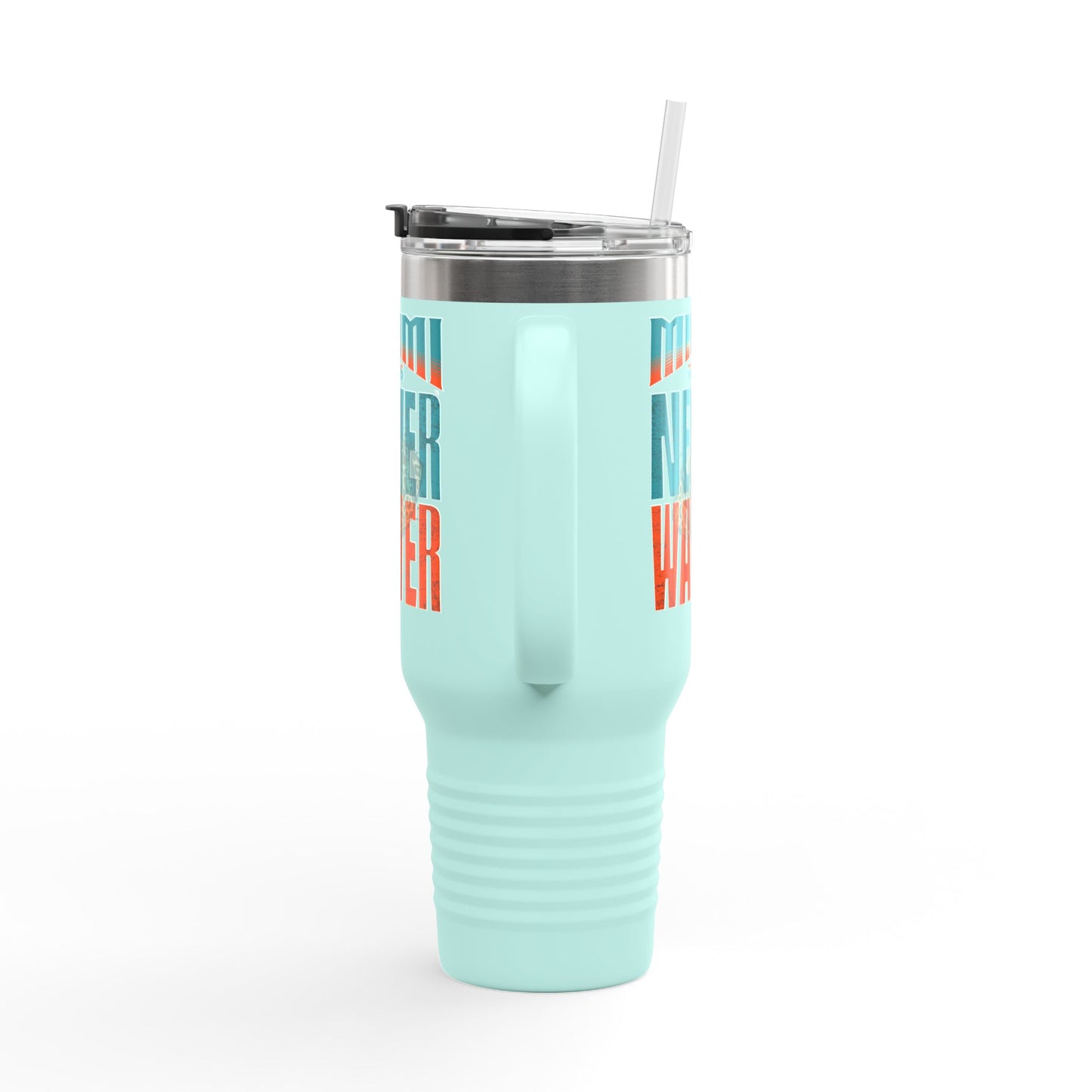 Miami Fans Never Waver W-Leopard Football Insulated Travel Mug, 40oz - Never Waver