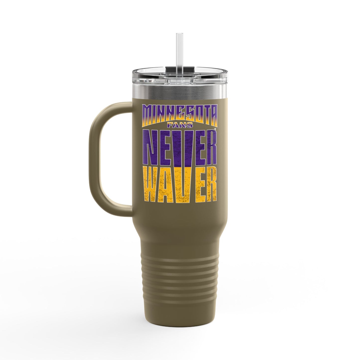 Minnesota Fans Never Waver Insulated Travel Mug, 40oz - Never Waver