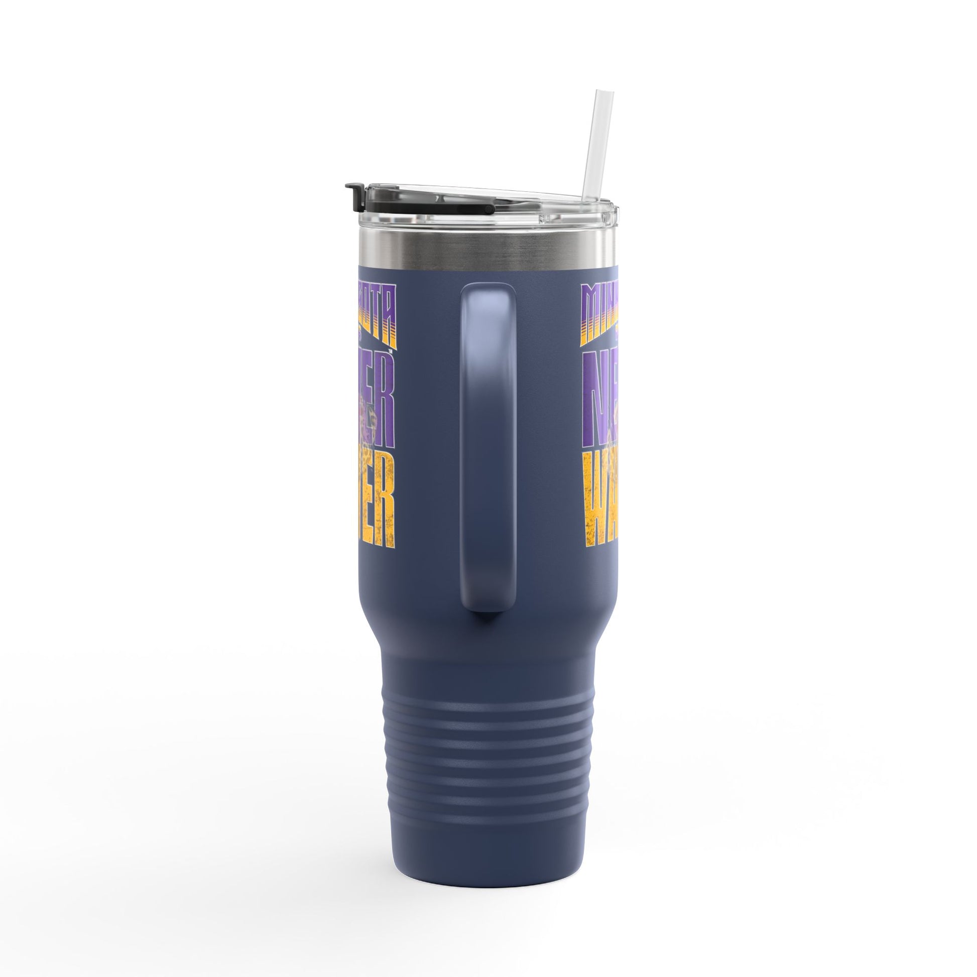 Minnesota Never Waver W-Leopard Football Insulated Travel Mug, 40oz - Never Waver