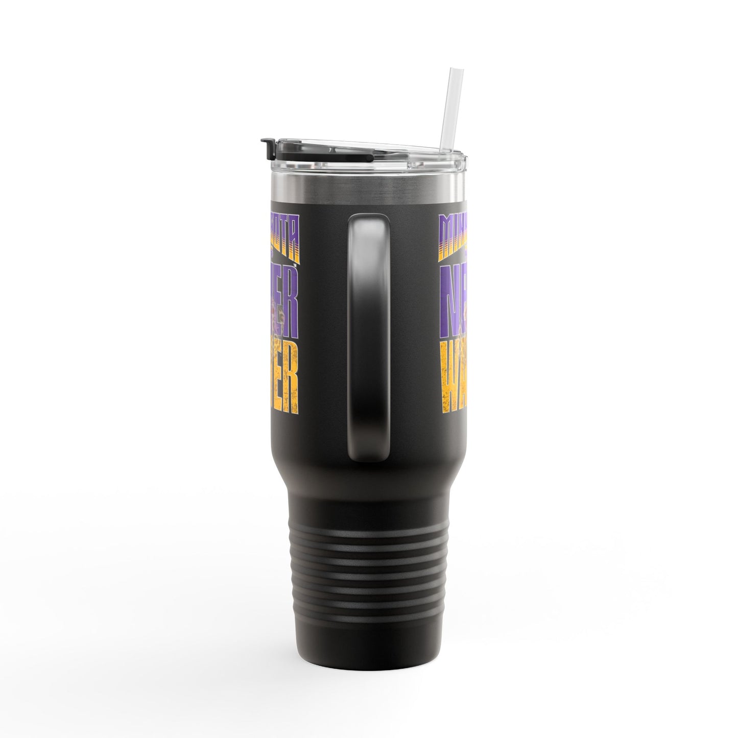 Minnesota Never Waver W-Leopard Football Insulated Travel Mug, 40oz - Never Waver