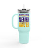 Minnesota Never Waver W-Leopard Football Insulated Travel Mug, 40oz - Never Waver