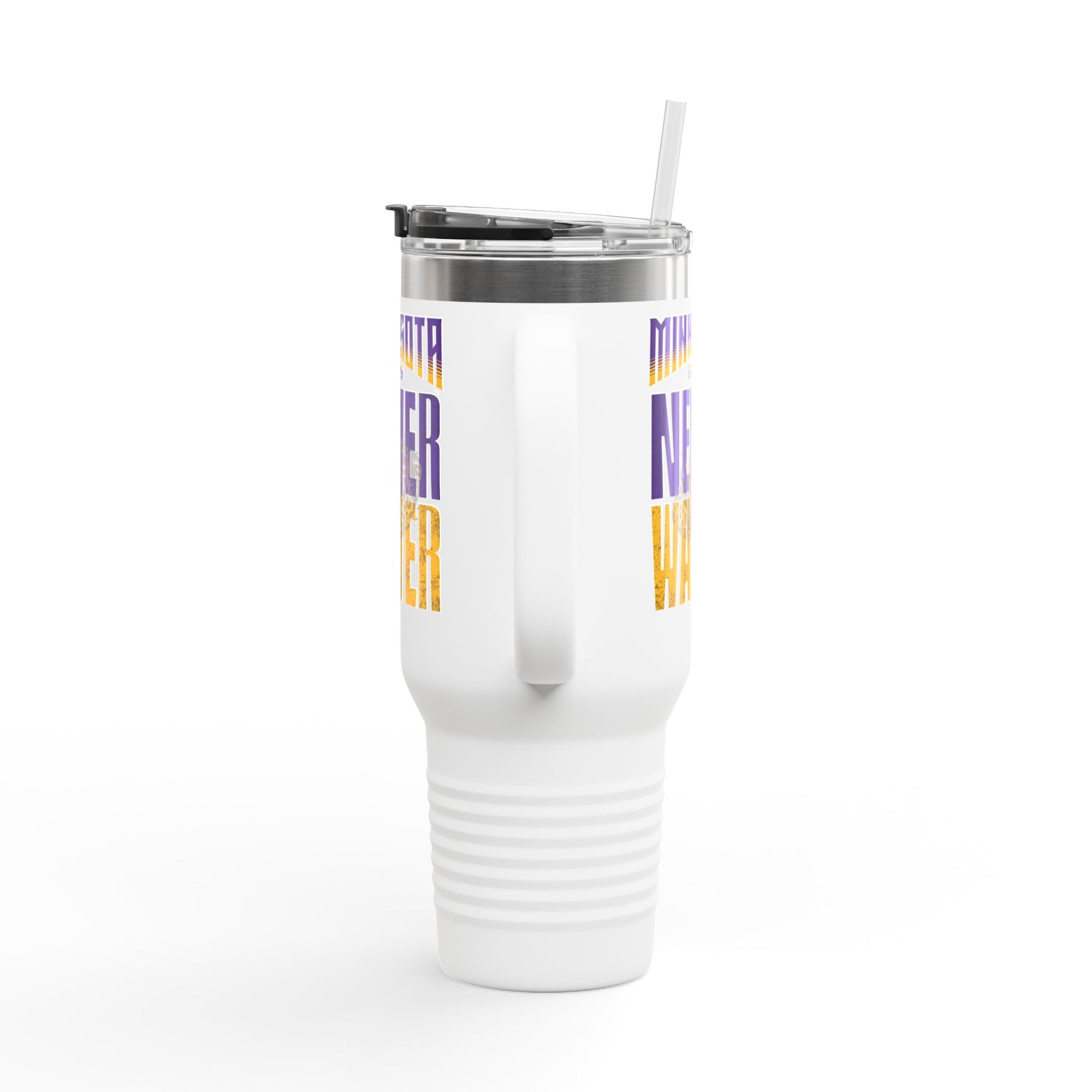 Minnesota Never Waver W-Leopard Football Insulated Travel Mug, 40oz - Never Waver