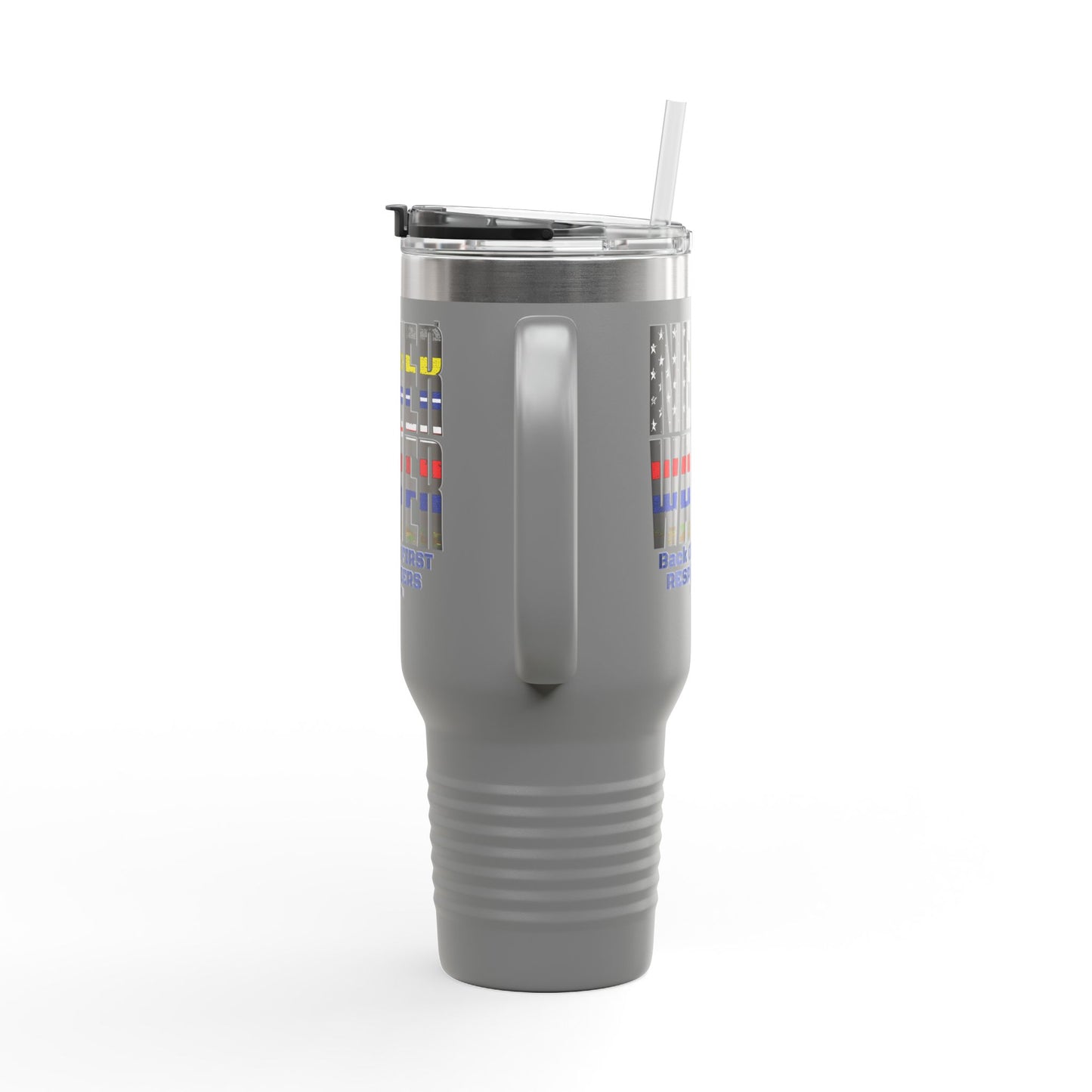 Never Waver Always Back Our First Responders Insulated Travel Mug, 40oz - Never Waver