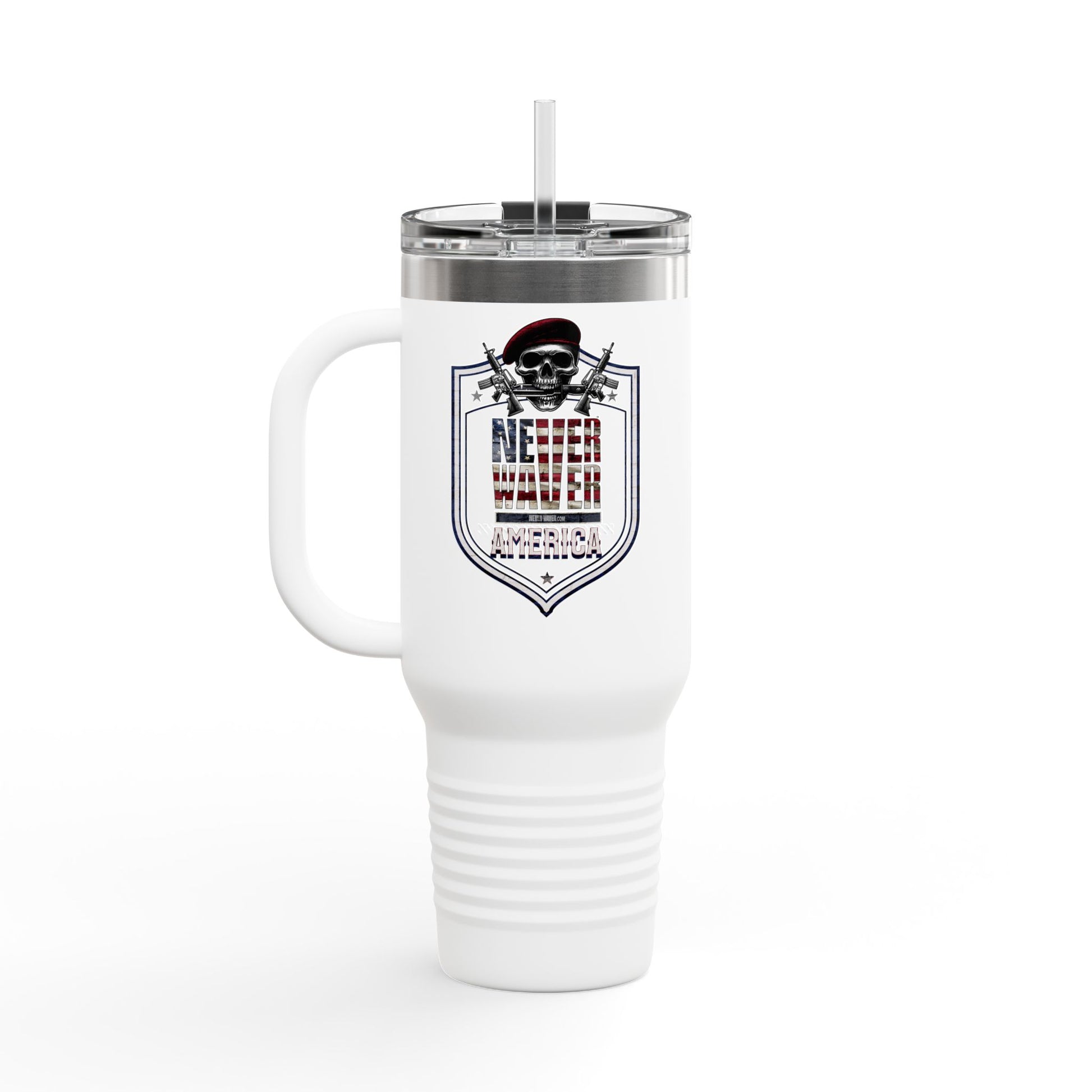 Never Waver America Insulated Travel Mug, 40oz - Never Waver