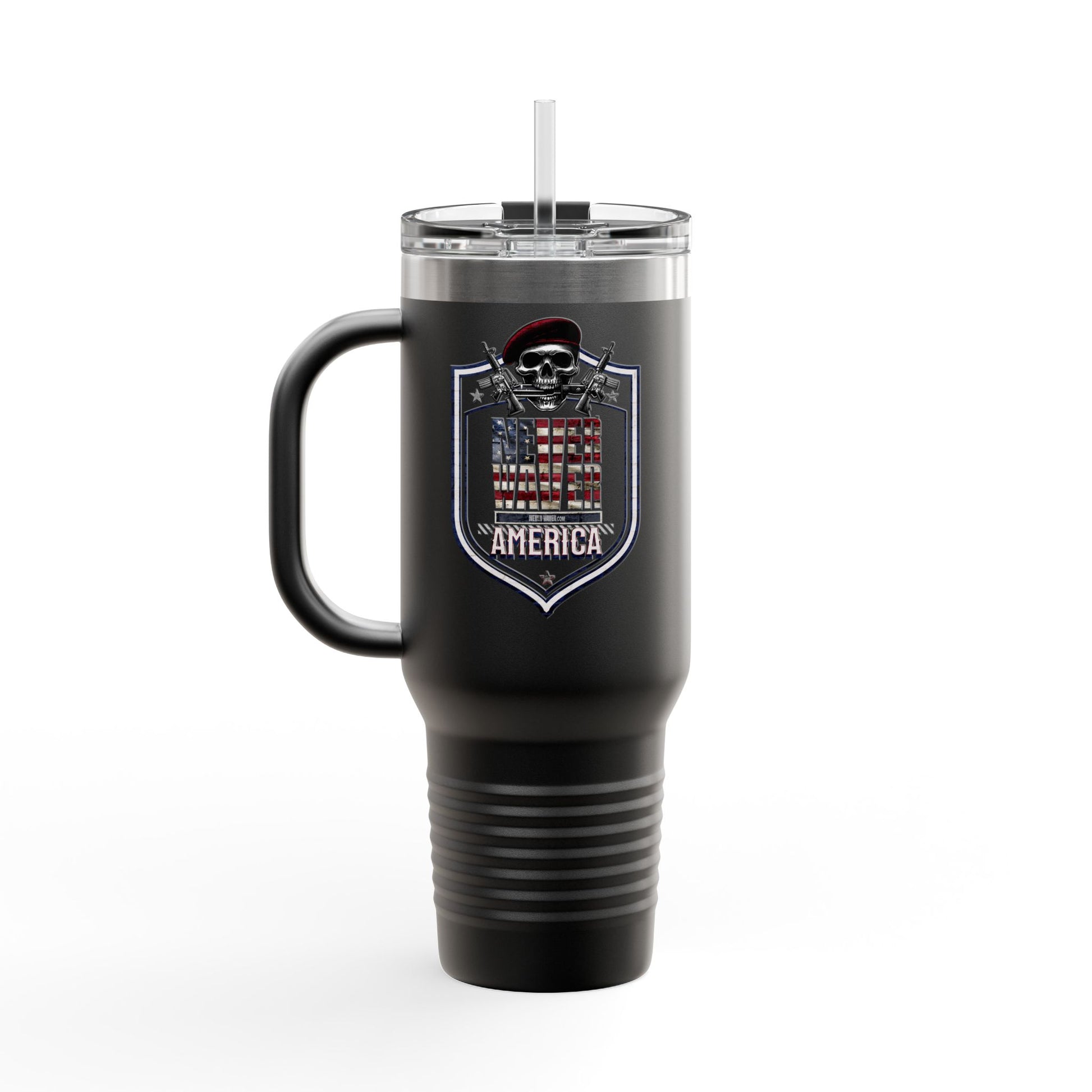 Never Waver America Insulated Travel Mug, 40oz - Never Waver