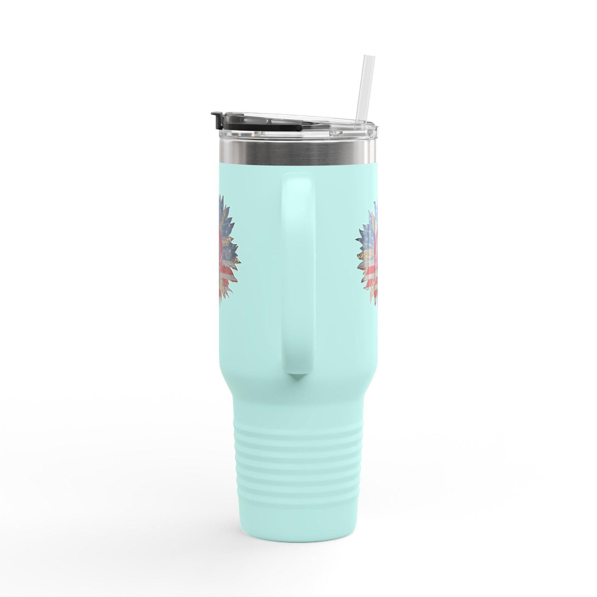 Never Waver Be Red Withe And A Little Bougie  Insulated Travel Mug, 40oz - Never Waver