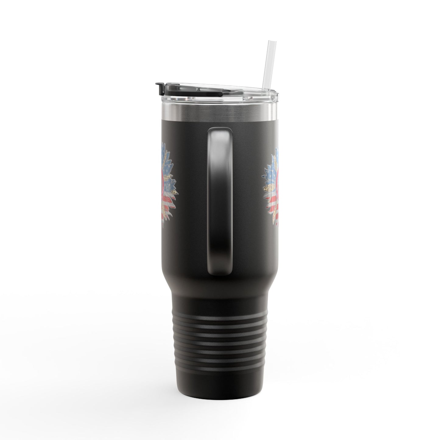 Never Waver Be Red Withe And A Little Bougie  Insulated Travel Mug, 40oz - Never Waver