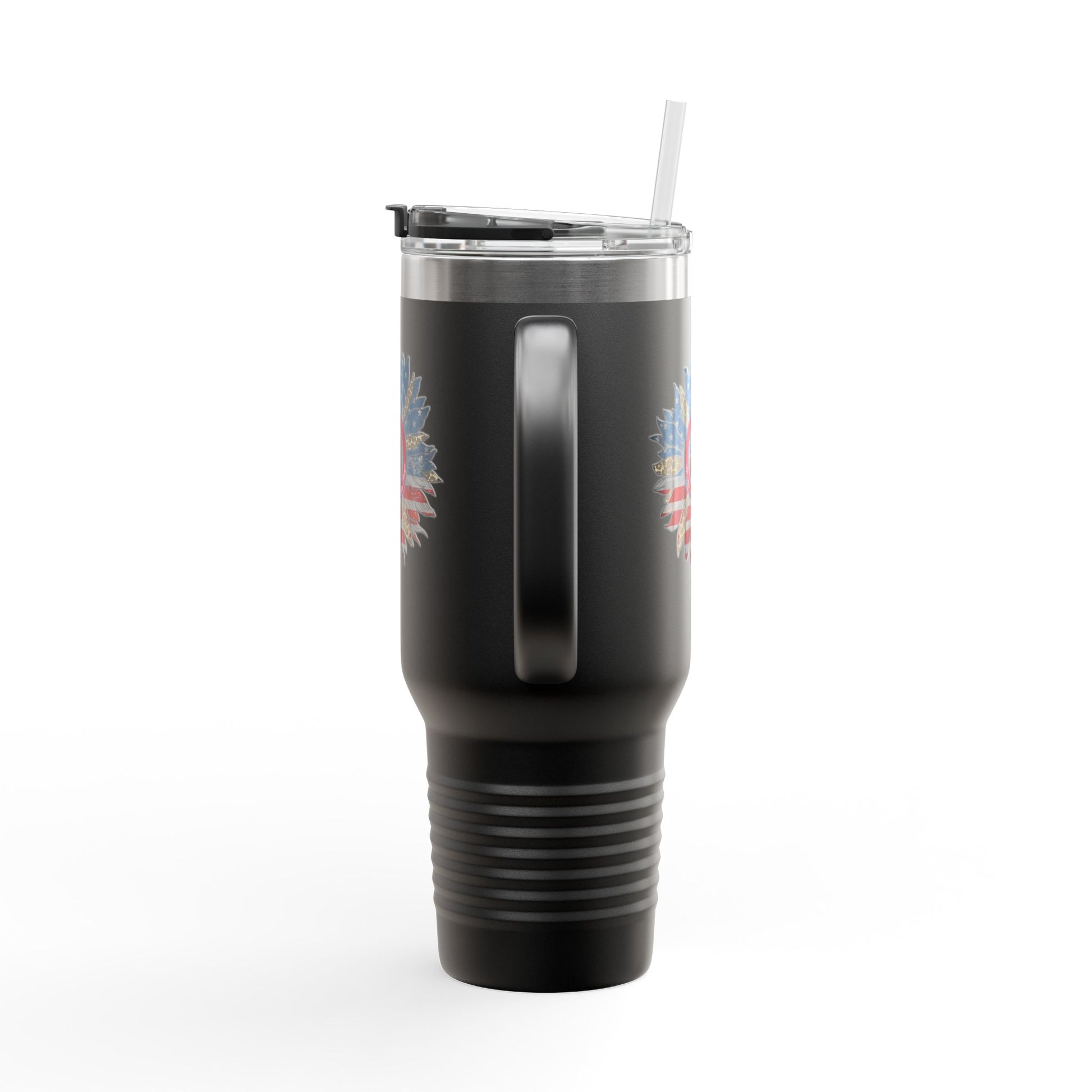 Never Waver Be Red Withe And A Little Bougie  Insulated Travel Mug, 40oz - Never Waver
