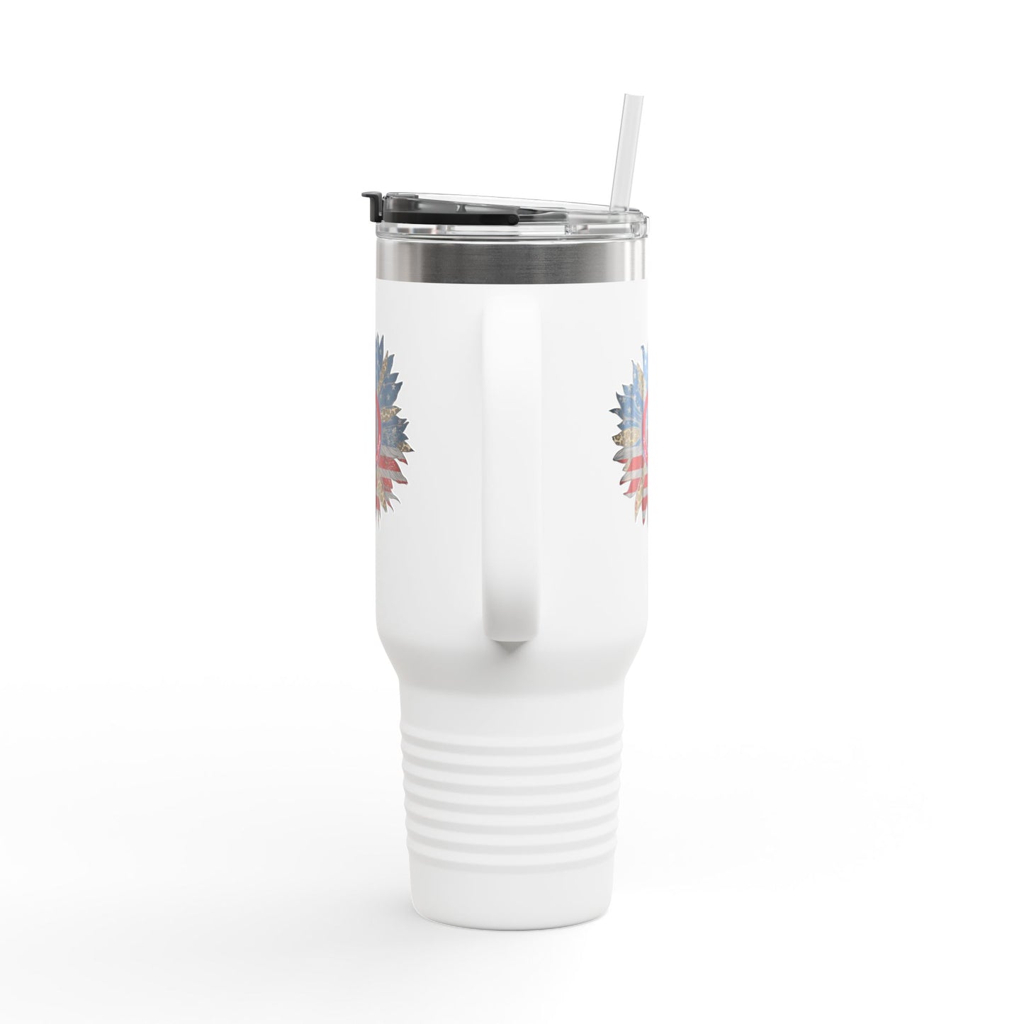Never Waver Be Red Withe And A Little Bougie  Insulated Travel Mug, 40oz - Never Waver