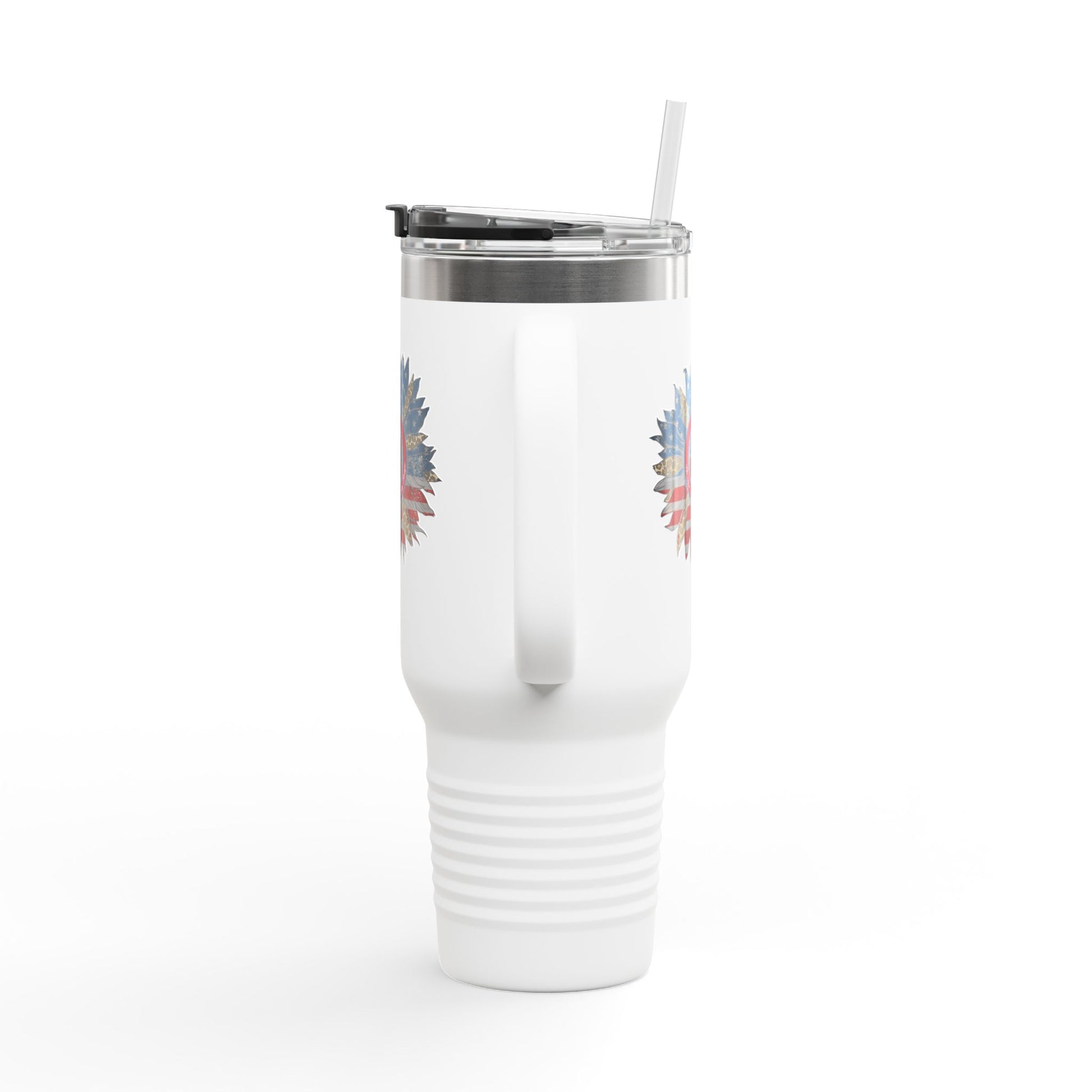 Never Waver Be Red Withe And A Little Bougie  Insulated Travel Mug, 40oz - Never Waver