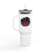 Never Waver Be Red Withe And A Little Bougie  Insulated Travel Mug, 40oz - Never Waver