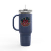 Never Waver Be Red Withe And A Little Bougie  Insulated Travel Mug, 40oz - Never Waver
