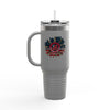 Never Waver Be Red Withe And A Little Bougie  Insulated Travel Mug, 40oz - Never Waver