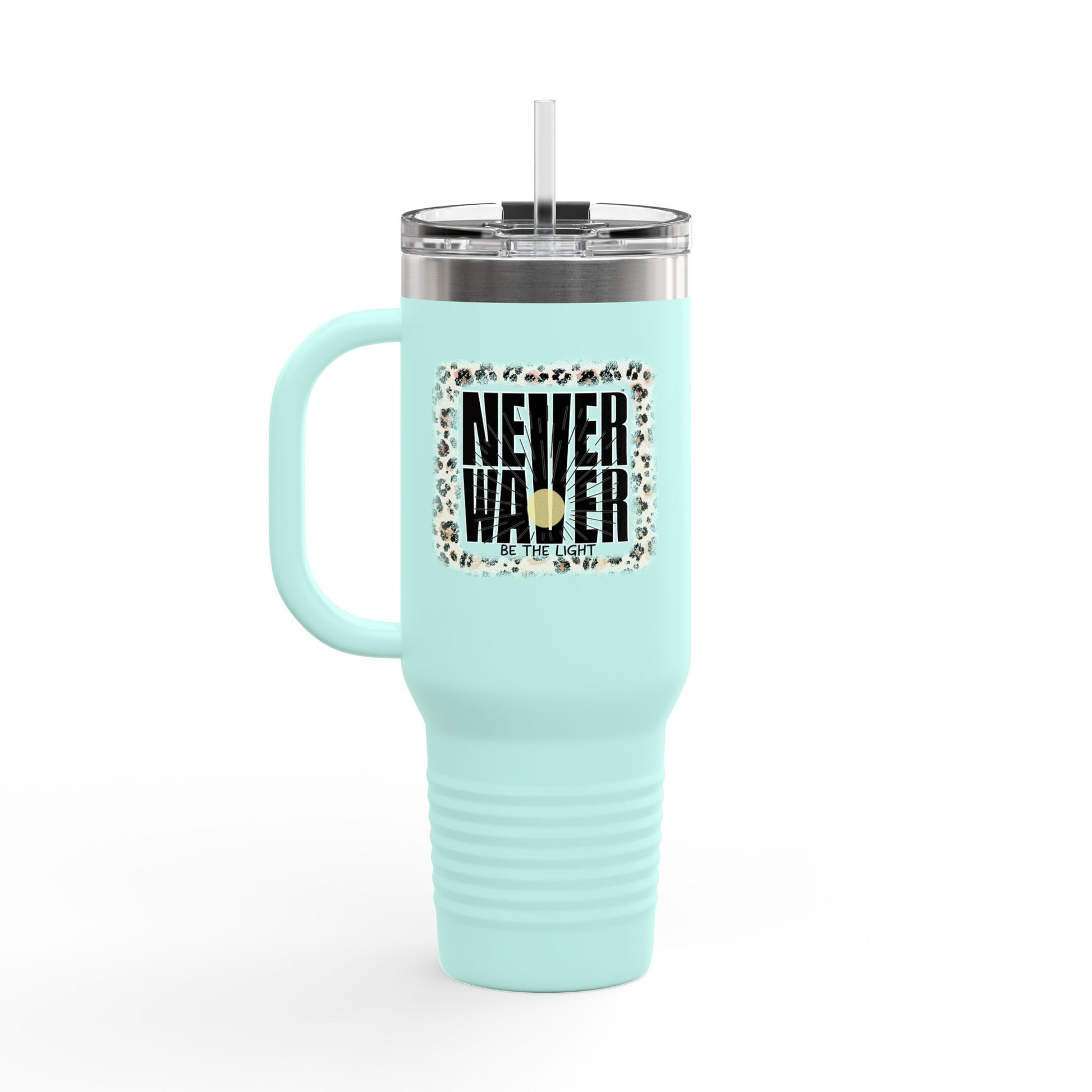 NEVER WAVER Be The Light Insulated Travel Mug, 40oz - Never Waver