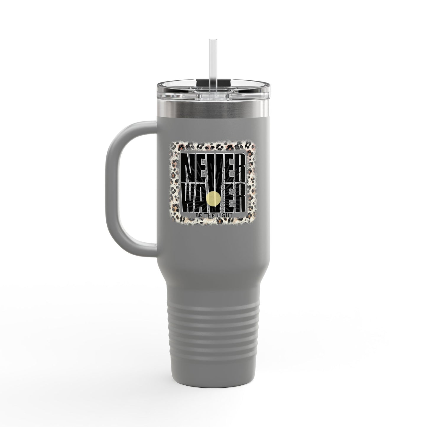 NEVER WAVER Be The Light Insulated Travel Mug, 40oz - Never Waver