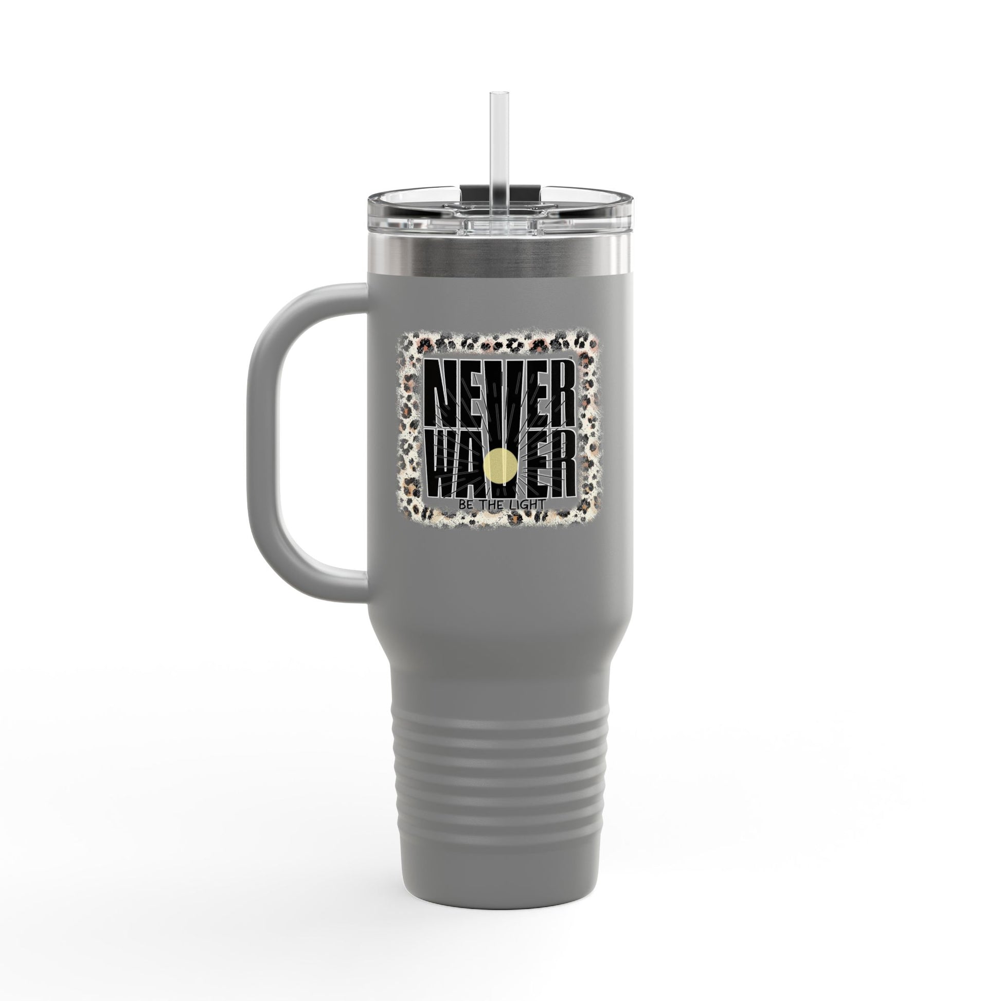 NEVER WAVER Be The Light Insulated Travel Mug, 40oz - Never Waver