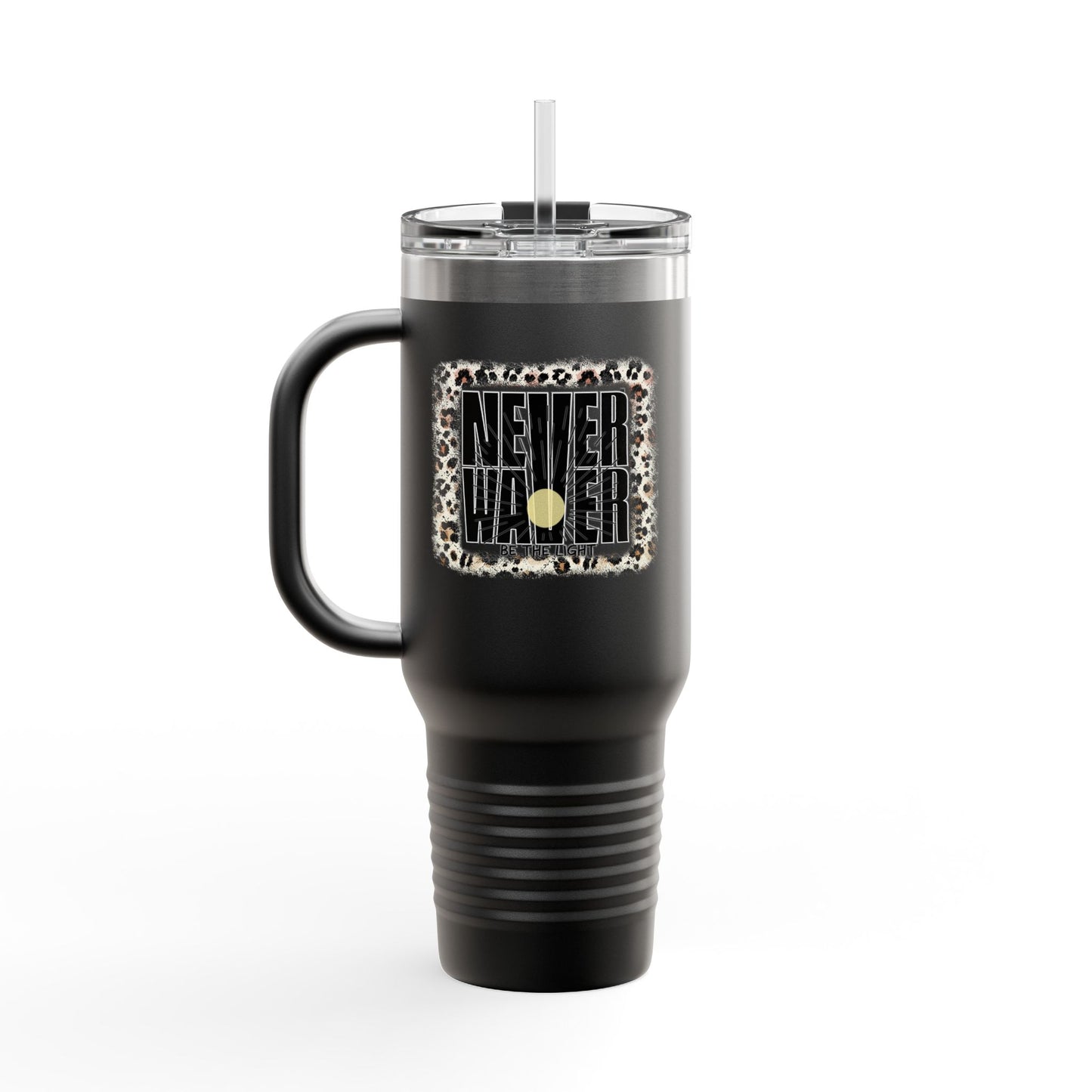NEVER WAVER Be The Light Insulated Travel Mug, 40oz - Never Waver
