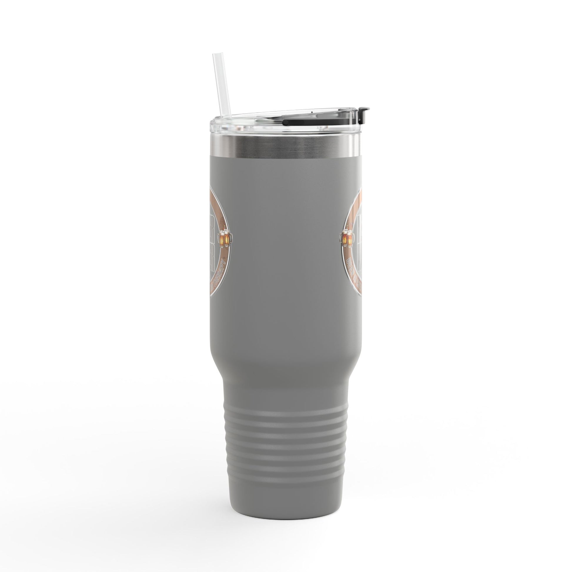 Never Waver Beer Is cheaper Than Therapy Insulated Travel Mug, 40oz - Never Waver