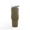 Never Waver Beer Is cheaper Than Therapy Insulated Travel Mug, 40oz - Never Waver
