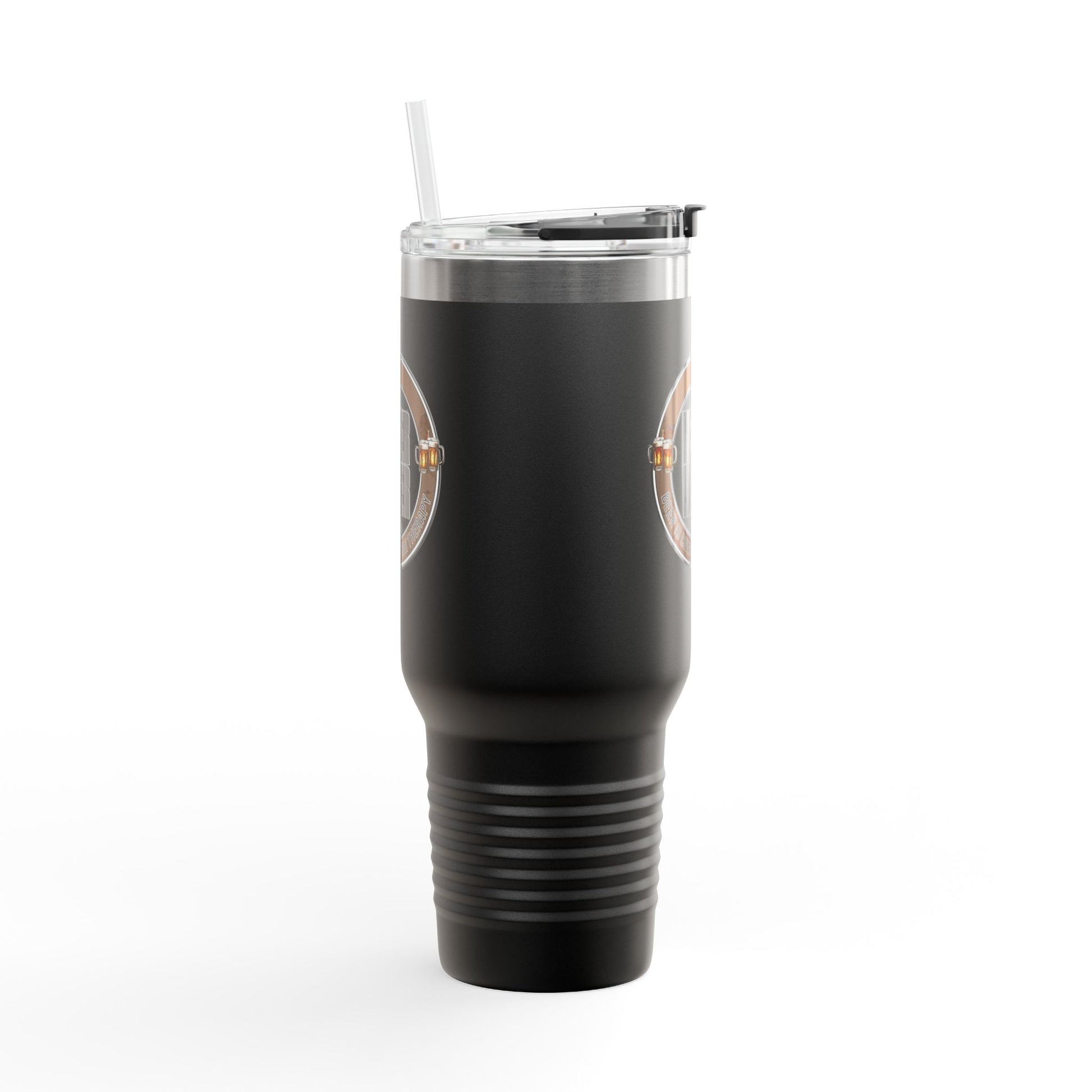 Never Waver Beer Is cheaper Than Therapy Insulated Travel Mug, 40oz - Never Waver