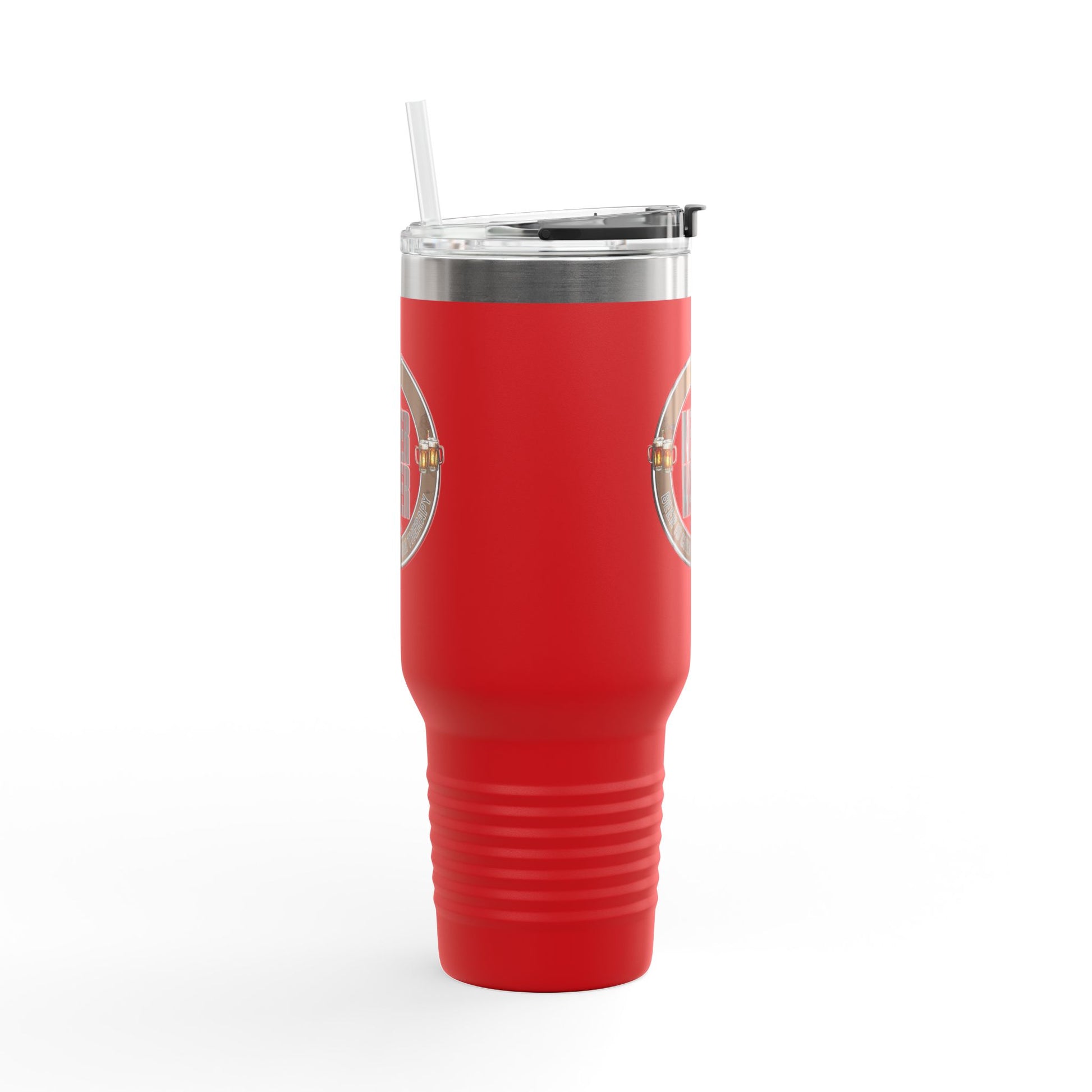 Never Waver Beer Is cheaper Than Therapy Insulated Travel Mug, 40oz - Never Waver