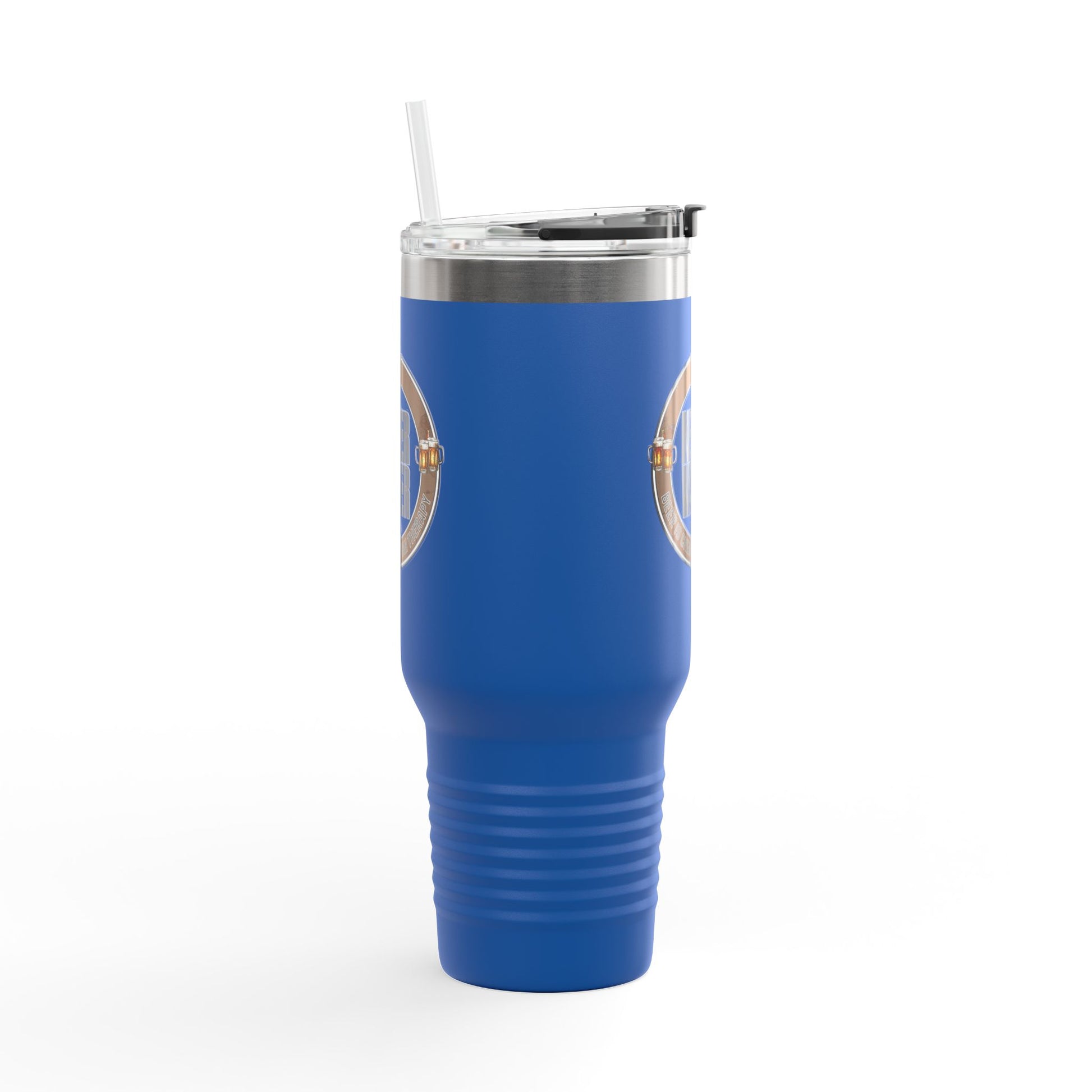 Never Waver Beer Is cheaper Than Therapy Insulated Travel Mug, 40oz - Never Waver