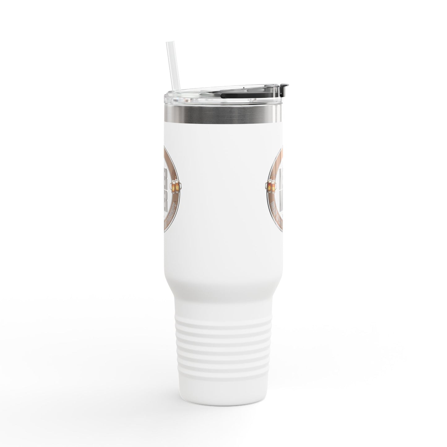 Never Waver Beer Is cheaper Than Therapy Insulated Travel Mug, 40oz - Never Waver