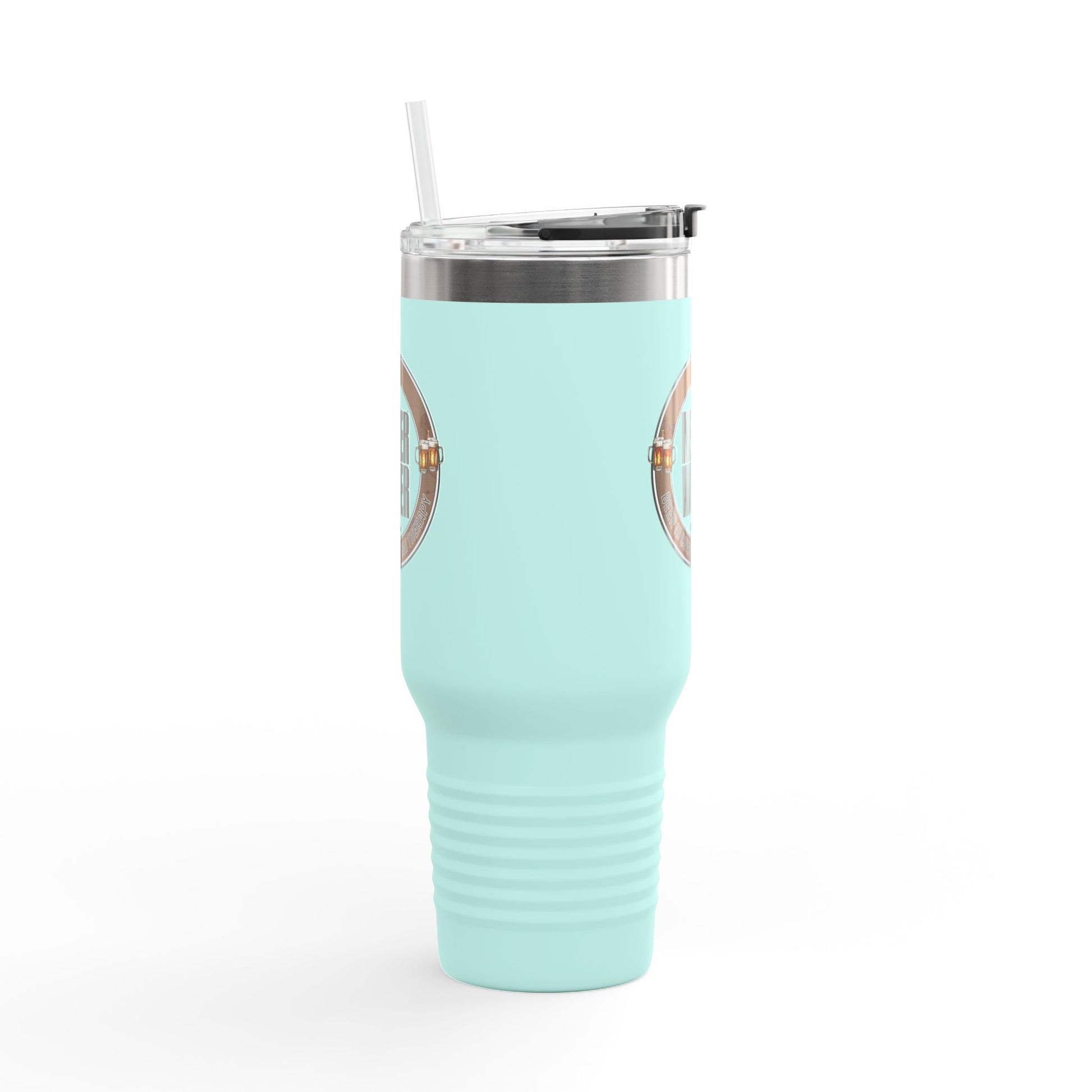 Never Waver Beer Is cheaper Than Therapy Insulated Travel Mug, 40oz - Never Waver