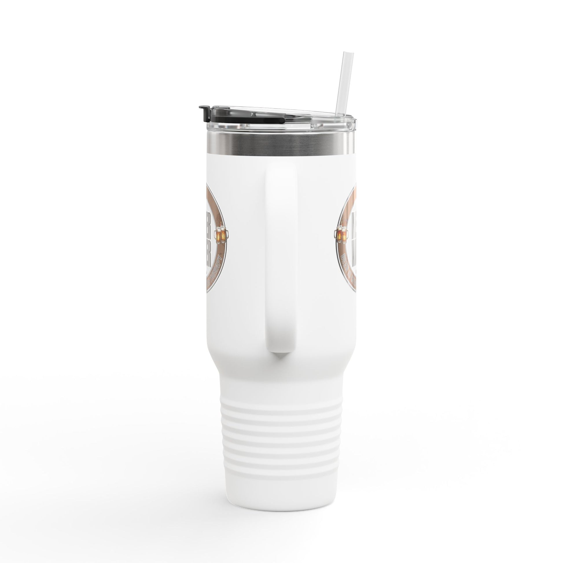 Never Waver Beer Is cheaper Than Therapy Insulated Travel Mug, 40oz - Never Waver