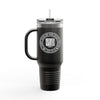 Never Waver I Don't Ride on the Crazy Train I Drive It Insulated Travel Mug, 40oz - Never Waver