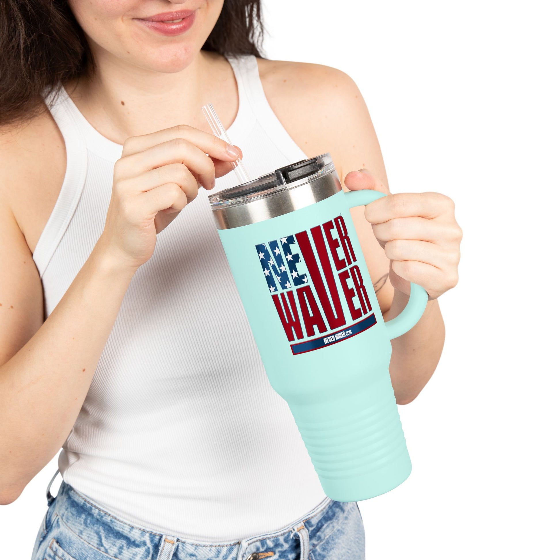 Never Waver Insulated Travel Mug, 40oz - Never Waver
