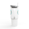 Never Waver Save Water Drink Tiki Drinks Insulated Travel Mug, 40oz - Never Waver