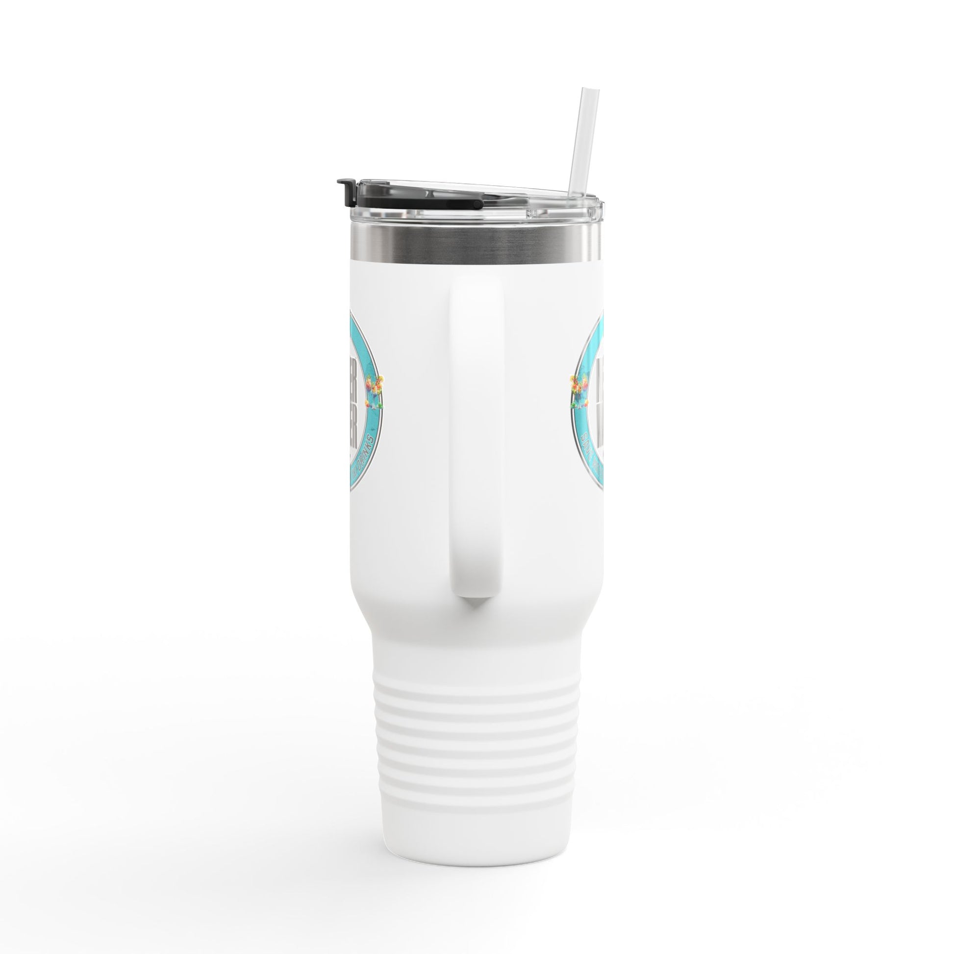 Never Waver Save Water Drink Tiki Drinks Insulated Travel Mug, 40oz - Never Waver