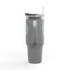 Never Waver Save Water Drink Tiki Drinks Insulated Travel Mug, 40oz - Never Waver