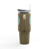 Never Waver Save Water Drink Tiki Drinks Insulated Travel Mug, 40oz - Never Waver