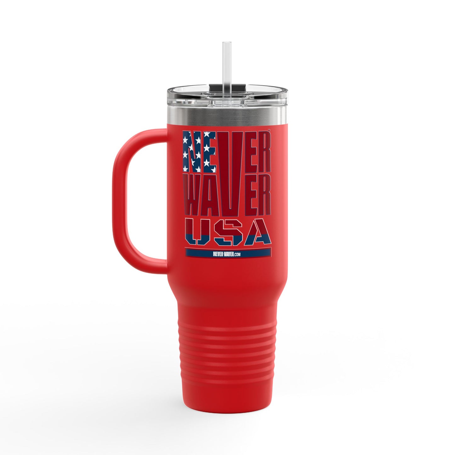 Never Waver USA Insulated Travel Mug, 40oz - Never Waver
