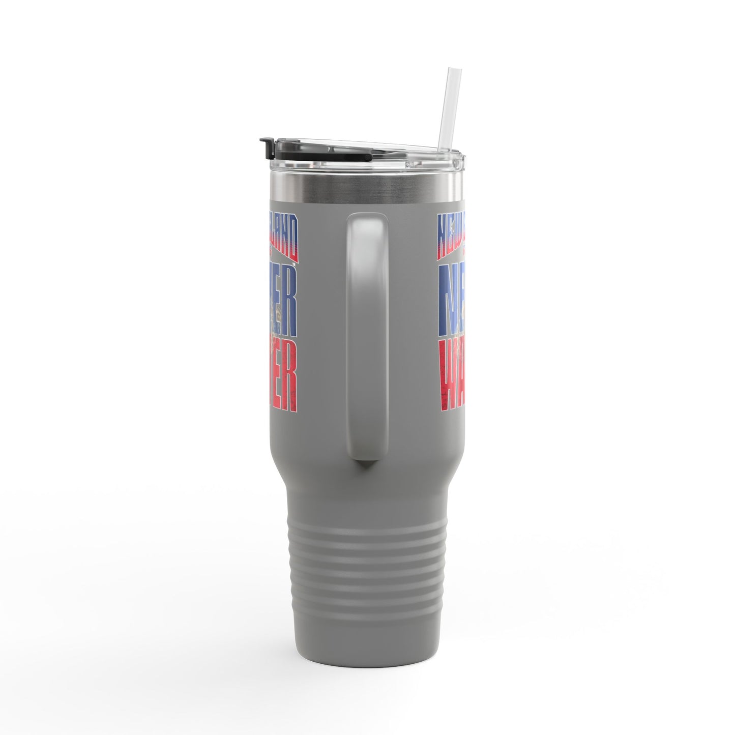 New England Fans Never Waver W-Leopard Football Insulated Travel Mug, 40oz - Never Waver