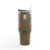 New England Fans Never Waver W-Leopard Football Insulated Travel Mug, 40oz - Never Waver