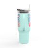 New England Fans Never Waver W-Leopard Football Insulated Travel Mug, 40oz - Never Waver
