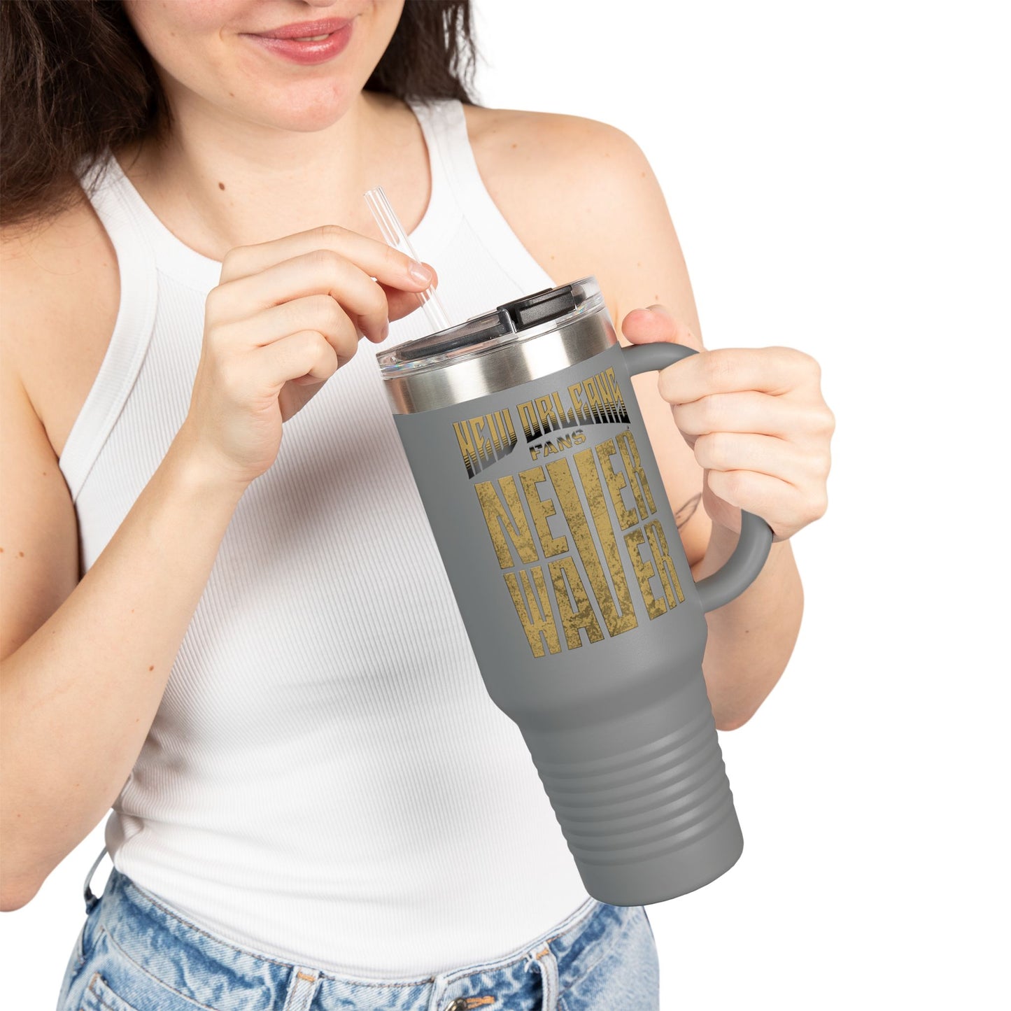 New Orleans Fans Insulated Mug, 40oz - Never Waver