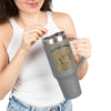New Orleans Fans Never Waver W-Leopard Football Insulated Travel Mug, 40oz - Never Waver