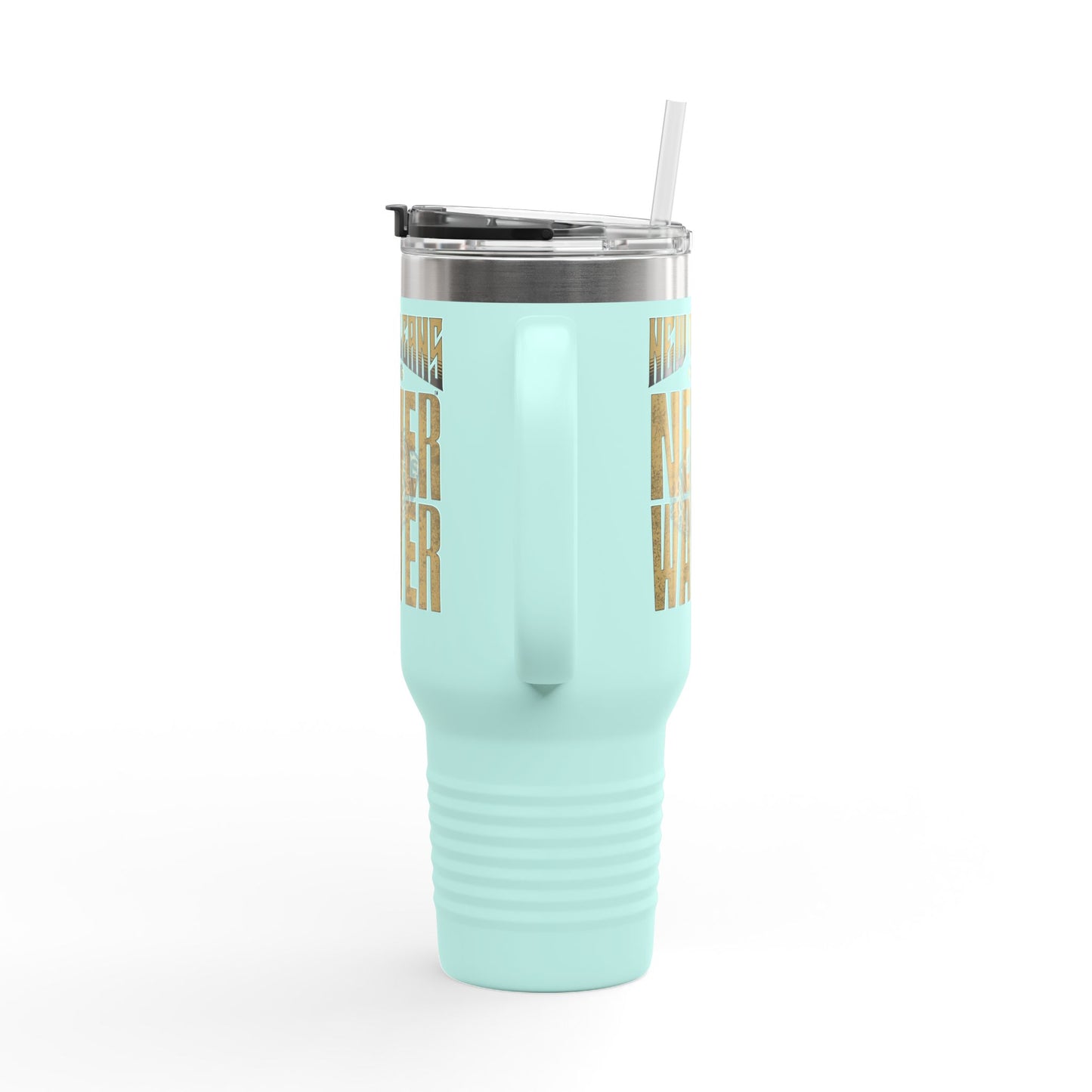 New Orleans Fans Never Waver W-Leopard Football Insulated Travel Mug, 40oz - Never Waver